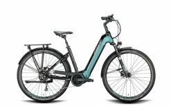 Conway Cairon T 3.0 625 Moos Metallic Matt / Platin Matt Vélo Trekking électrique Col De Cygne