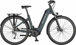 Scott Sub Tour ERIDE 20 USX Petrol Blue / Gloss Metal Beige / Black Vélo Trekking électrique Col De Cygne