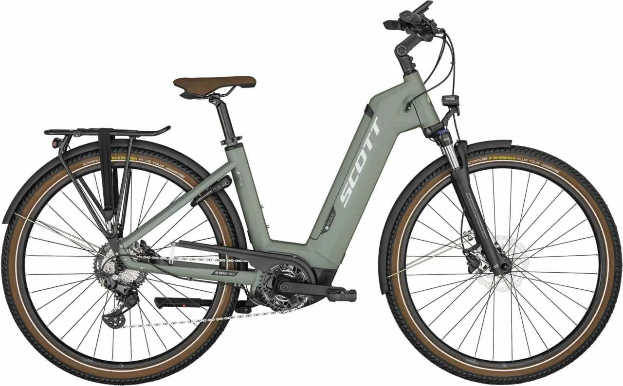 Scott Sub Sport ERIDE 20 Unisex Highland Green Vélo Trekking électrique Col De Cygne 3 Scott Sub Sport ERIDE 20 Unisex Highland Green Vélo Trekking électrique Col De Cygne
