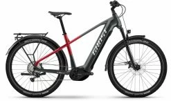Ghost E-Teru Pro EQ Black / Pearl Deep Red VTT Semi-rigide électrique