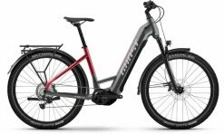 Ghost E-Teru Pro EQ Low Black / Pearl Deep Red VTT Semi-rigide électrique Col De Cygne