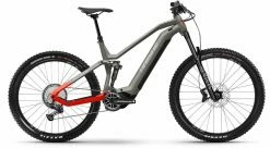 Haibike AllMtn 4 Gloss Khaki Red VTT Tout Suspendu électrique