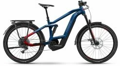 Haibike Adventr FS 9 Gloss Metal / Blue Red VTT Tout Suspendu électrique