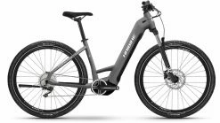 Haibike Trekking 4 Cross Dark Silver/pearl Matt VTC électrique Col De Cygne