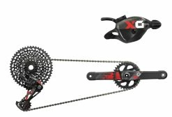 GROUPE SRAM X01 EAGLE DUB BOOST 175MM 12V ROUGE - Monvelo.com