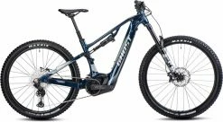 Ghost E-ASX 160 Advanced AL Dark Blue Pearl / Light Grey Pearl Glossy VTT Tout Suspendu électrique