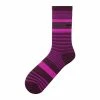 SHIMANO CHAUSSETTES FUSION CONCEPT - Monvelo.com -Equipement Soldes Boutique shimano original tall socks 2019 2020 purple pink stripe groesse l xl 45 48